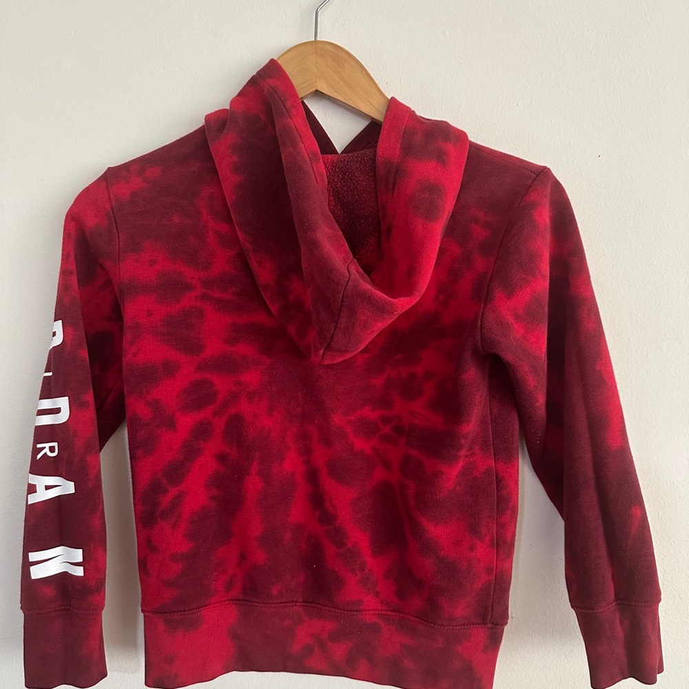 Red and Black Tie-Dye Jumpman Hoodie JORDAN SIZE S (BOY) - Picture 2 of 8